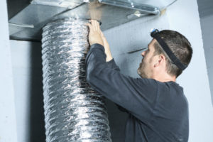 A Ventilation Cleaner Check For Dust On It.