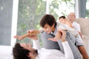 Happy Family Playing